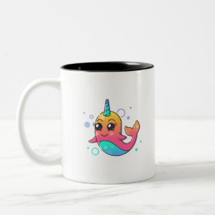 Caneca De Café Em Dois Tons Narwhal