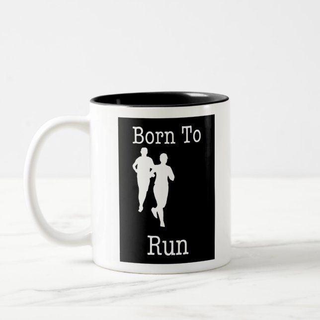 Caneca De Café Em Dois Tons Nascer a executar (Esquerda)