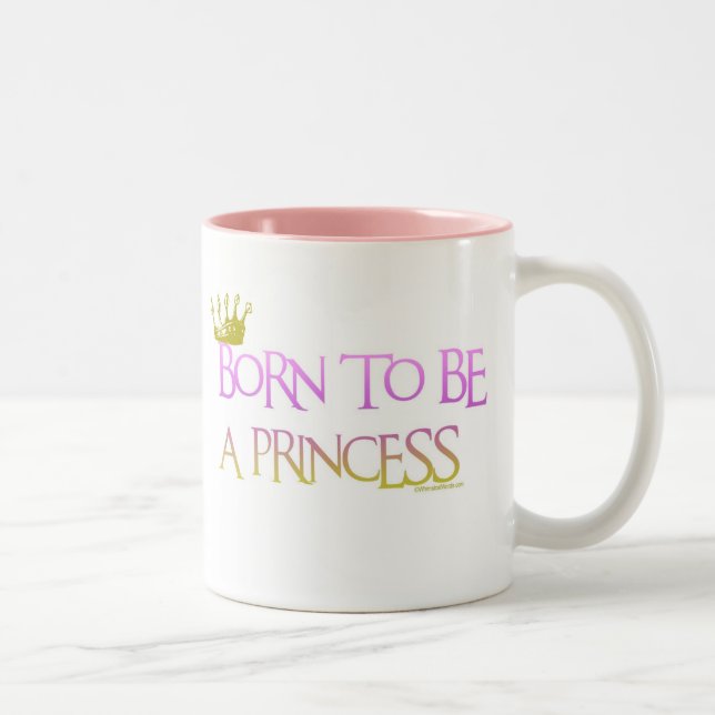 CANECA DE CAFÉ EM DOIS TONS NASCER A SER UMA PRINCESA (Direita)