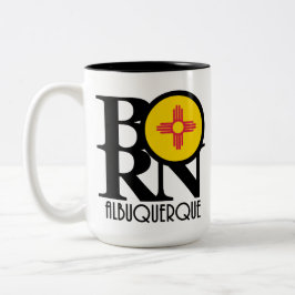 Caneca De Café Em Dois Tons NASCER Albuquerque 15oz