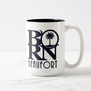 Caneca De Café Em Dois Tons NASCER Beaufort SC 15oz