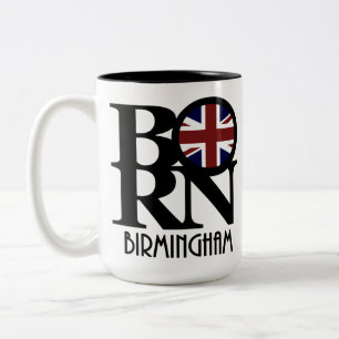Caneca De Café Em Dois Tons NASCER Birmingham Inglaterra 15oz