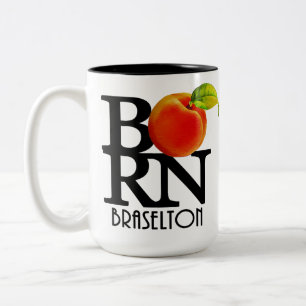 Caneca De Café Em Dois Tons NASCER Braselton Georgia 15oz