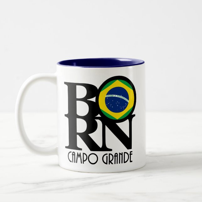 Caneca De Café Em Dois Tons NASCER Campo Grande 11oz (Esquerda)