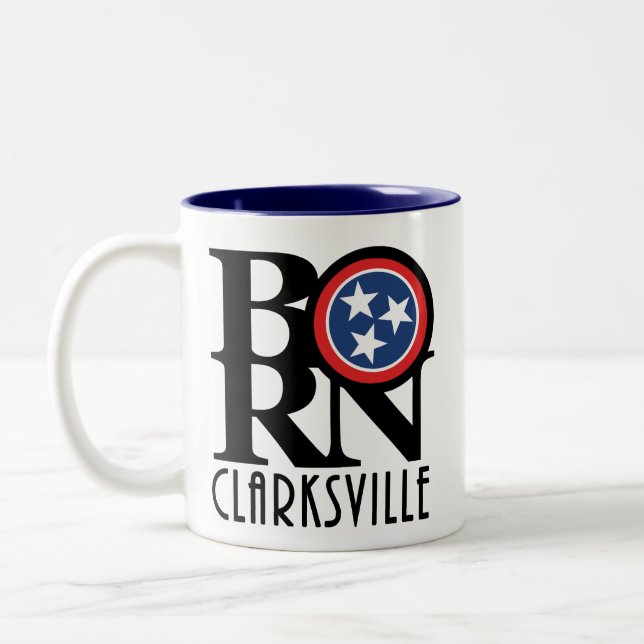 Caneca De Café Em Dois Tons NASCER Clarksville (Esquerda)