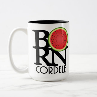 Caneca De Café Em Dois Tons NASCER Cordele Georgia Watermelon Series 15oz
