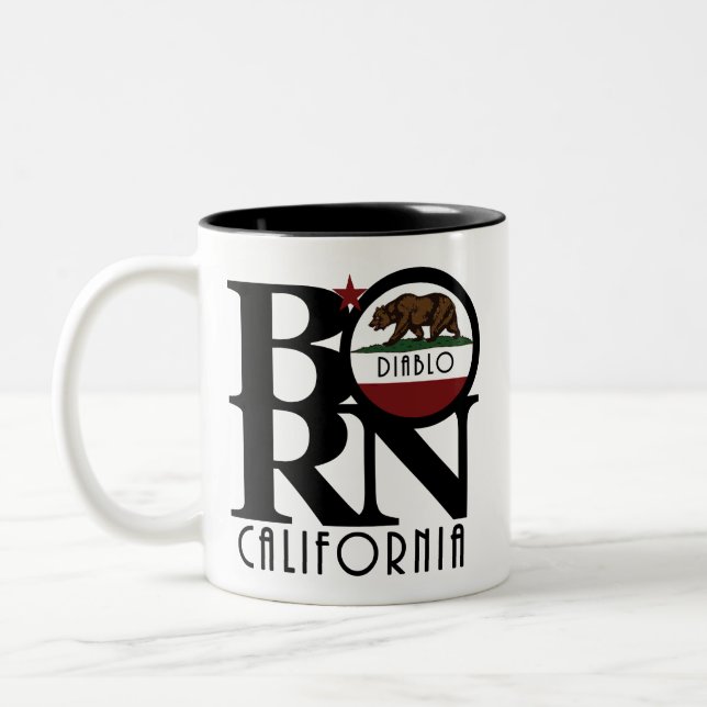 Caneca De Café Em Dois Tons NASCER Diablo California 11oz (Esquerda)