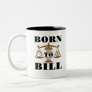 Caneca De Café Em Dois Tons Nascer do advogado para Bill
