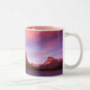 Caneca De Café Em Dois Tons Nascer do sol na geleira