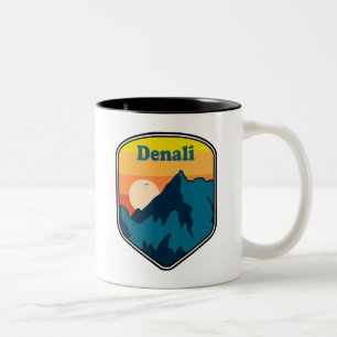 Caneca De Café Em Dois Tons Nascer do sol no Denali Alasca