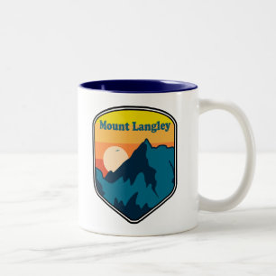 Caneca De Café Em Dois Tons Nascer do sol no Monte Langley Califórnia