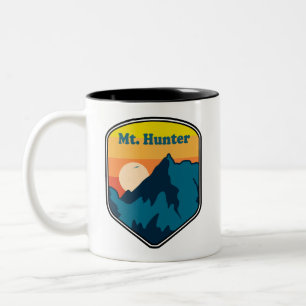Caneca De Café Em Dois Tons Nascer do sol no Mt. Hunter Alasca