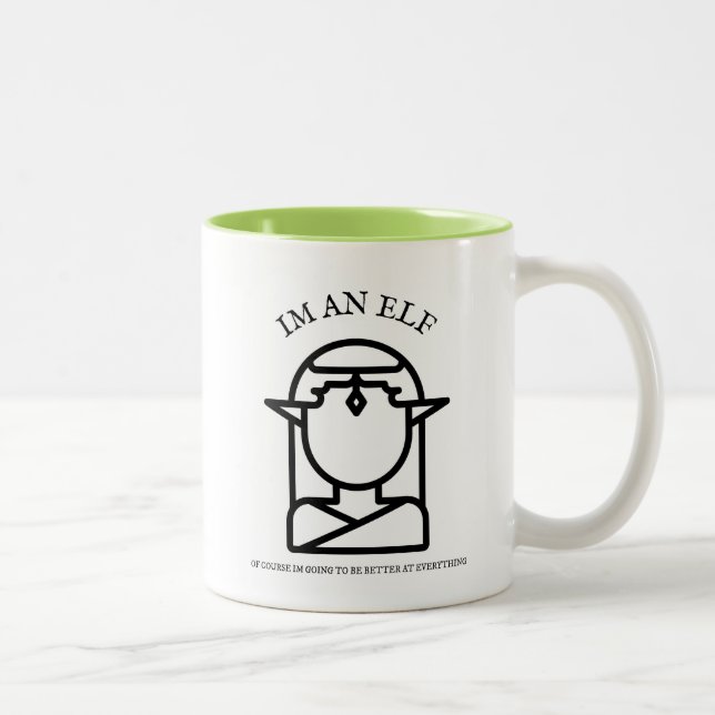 Caneca De Café Em Dois Tons Nascer Elf (Direita)