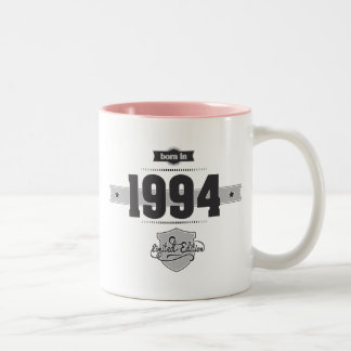 Caneca De Café Em Dois Tons Nascer em 1994 (Dark&Lightgrey)