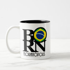 Caneca De Café Em Dois Tons NASCER Florianópolis 11oz