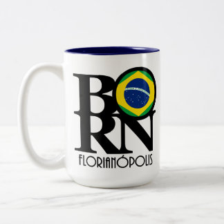 Caneca De Café Em Dois Tons NASCER Florianópolis 15oz