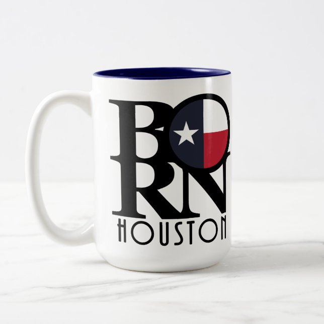 Caneca De Café Em Dois Tons NASCER Houston 15oz (Esquerda)