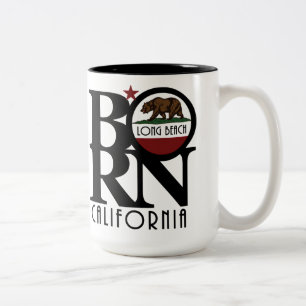 Caneca De Café Em Dois Tons NASCER Long Beach CA 15oz - Mug de café com dois 