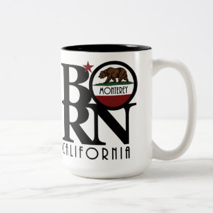 Caneca De Café Em Dois Tons NASCER Monterey, Califórnia 15oz