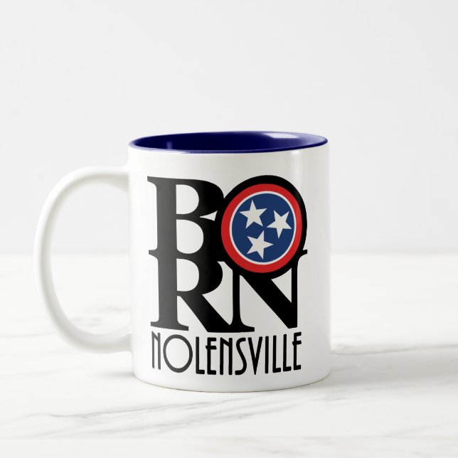 Caneca De Café Em Dois Tons NASCER Nolensville (Esquerda)