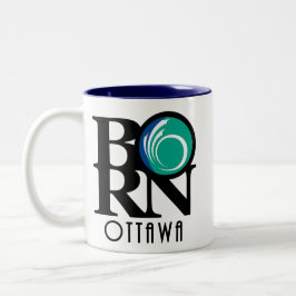 Caneca De Café Em Dois Tons NASCER Otawa 11oz (bandeira da cidade)