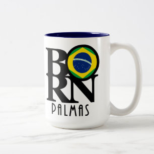 Caneca De Café Em Dois Tons NASCER Palmas 11oz