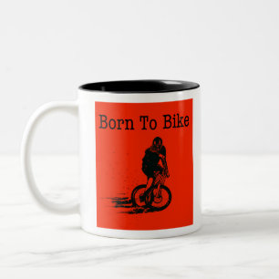 Caneca De Café Em Dois Tons Nascer para cavalgar uma caneca de café de dois t