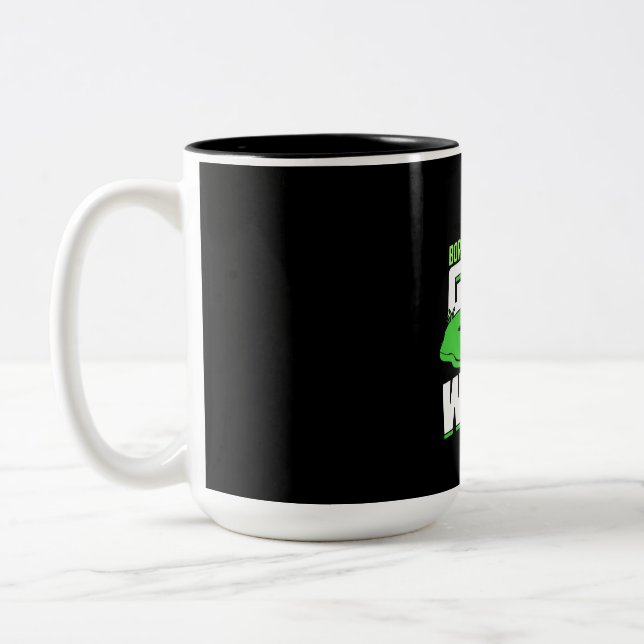 Caneca De Café Em Dois Tons Nascer Para Golfe Forçado A Trabalhar (Esquerda)