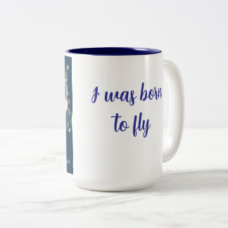 Caneca De Café Em Dois Tons "Nascer para voar" Mug