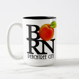 Caneca De Café Em Dois Tons NASCER Peach City Georgia 15oz