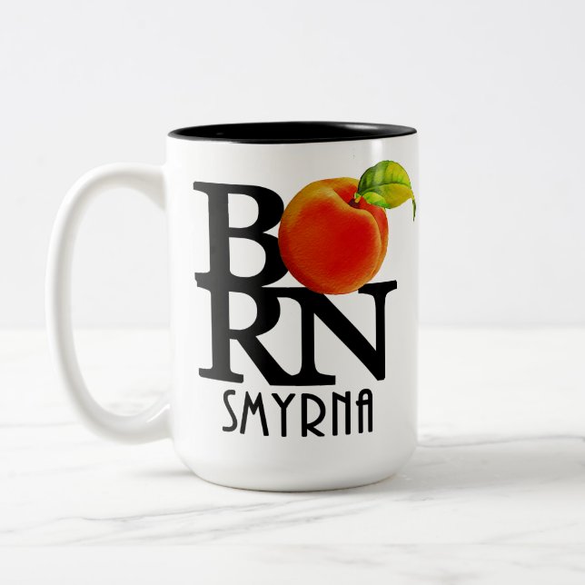 Caneca De Café Em Dois Tons NASCER Smyrna Georgia 15oz (Esquerda)