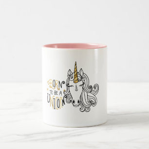 Caneca De Café Em Dois Tons Nascer Unicorn