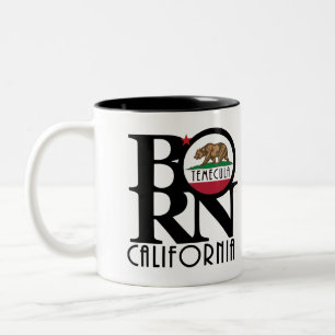 Caneca De Café Em Dois Tons NASCIDO Temecula 11o