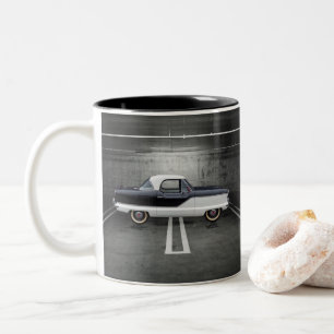 Caneca De Café Em Dois Tons Nash preto e branco