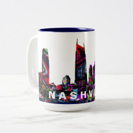 Caneca De Café Em Dois Tons Nashville no grafite