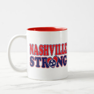 Caneca De Café Em Dois Tons Nashville-Strong-Nashville-Flag
