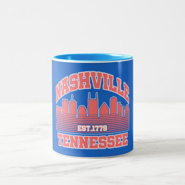 Caneca De Café Em Dois Tons Nashville,Tennessee (Centro)