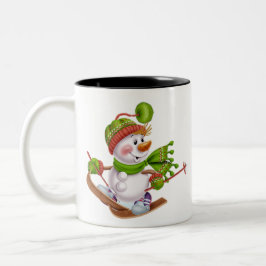 Caneca De Café Em Dois Tons Natal
