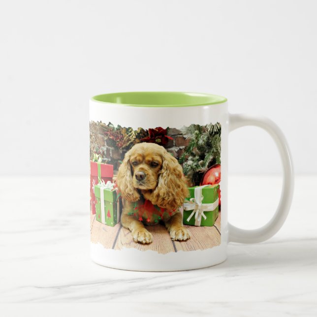 Caneca De Café Em Dois Tons Natal - Cockalier - Suzy (Direita)