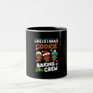 Caneca De Café Em Dois Tons Natal Cookie Baking Crew Natal Engraçado Presente