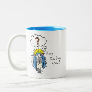 Caneca De Café Em Dois Tons Natal Cristão Engraçado Carneirinho Fofo
