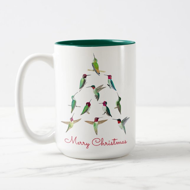 Caneca De Café Em Dois Tons Natal de Hummingbird (Esquerda)