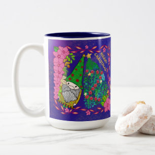 CANECA DE CAFÉ EM DOIS TONS NATAL DE MERCADORIAS PERSONALIZADO COM ÁRVORE XMAS