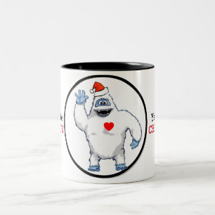 Caneca De Café Em Dois Tons Natal do amor do Yeti