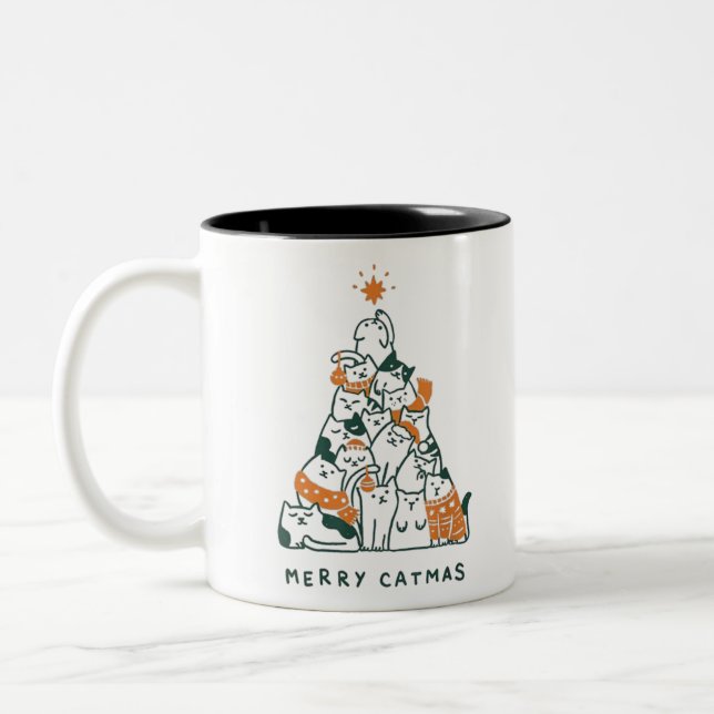 Caneca De Café Em Dois Tons Natal Feliz (Esquerda)