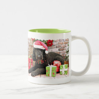 Caneca De Café Em Dois Tons Natal - LabraDoodle - Miller