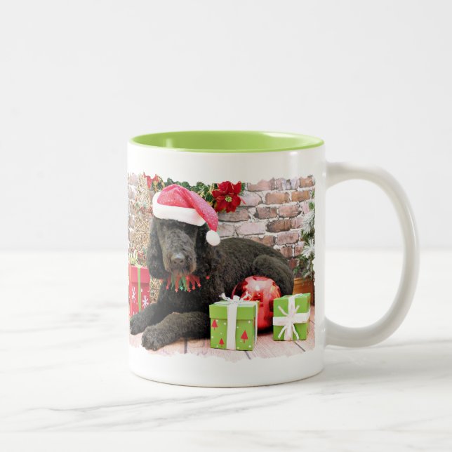 Caneca De Café Em Dois Tons Natal - LabraDoodle - Miller (Direita)