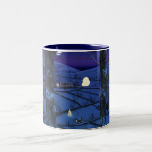 Caneca De Café Em Dois Tons Natal no Glen Mug