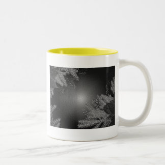 Caneca De Café Em Dois Tons Natal Poinsettia Black E Cinza II
