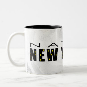 Caneca De Café Em Dois Tons Native New Yorker black